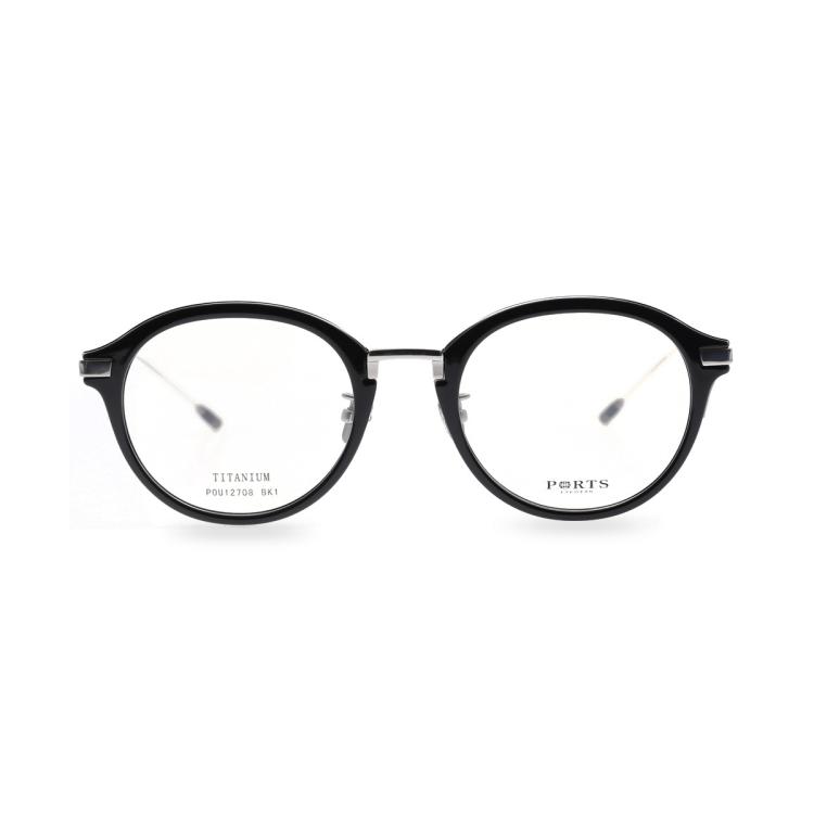 PORTS 女款日常复古休闲板材钛眼镜架POU12708