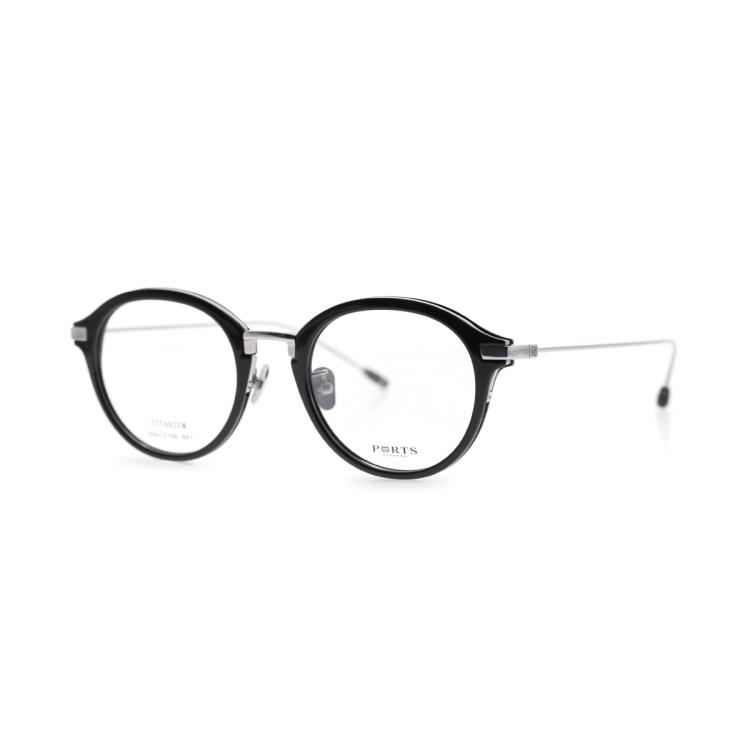 PORTS 女款日常复古休闲板材钛眼镜架POU12708