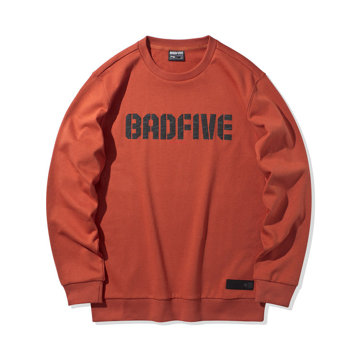 badfive男式卫衣男装awdq091字母简约百搭套头衫