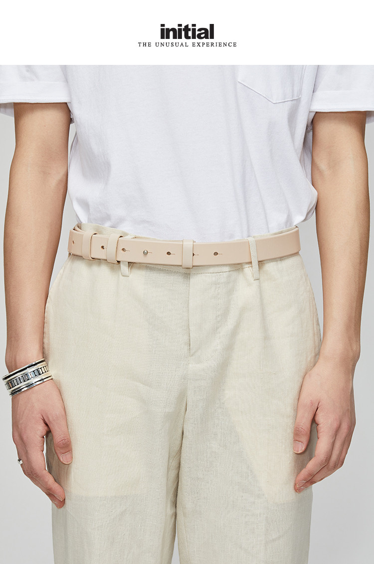 休闲皮带牛皮革百搭简约真皮装饰细腰带男款