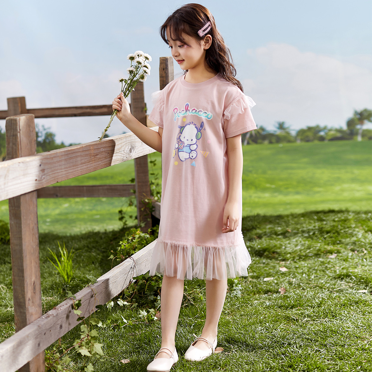 唐狮童装新款夏装中大童儿童女童裙子小女孩连衣裙女大童公主裙潮