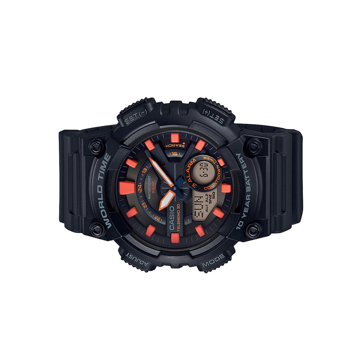 卡西欧 youth指针系列多功能防水运动石英男士手表