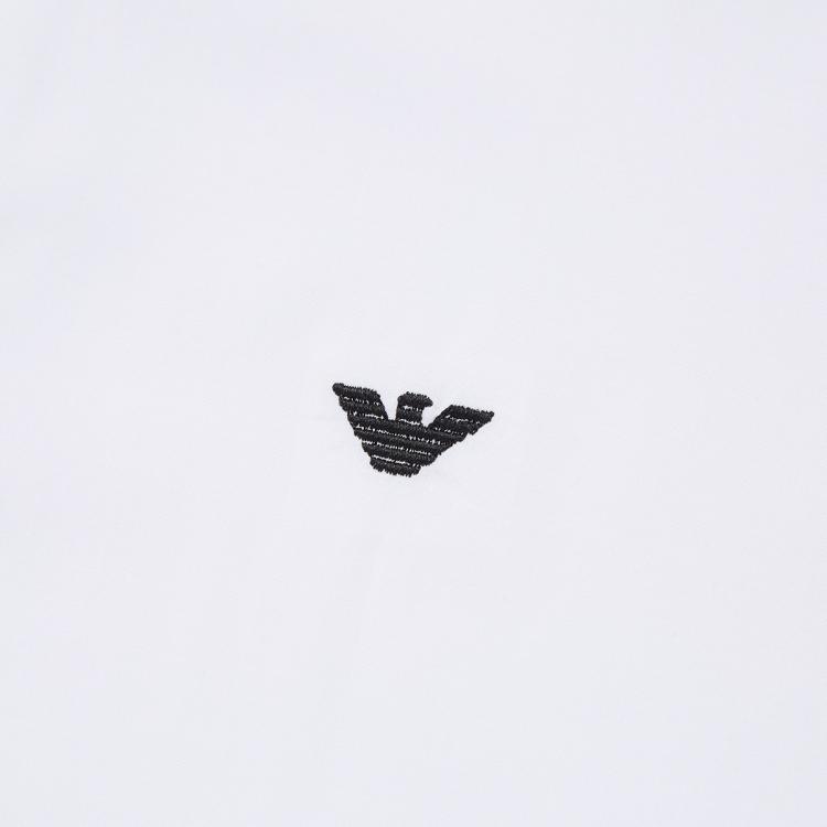 EMPORIO ARMANI 阿玛尼男装净色小鹰标短袖衬衫