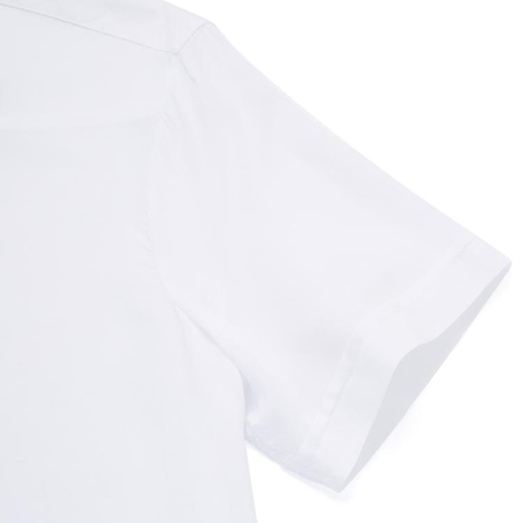 EMPORIO ARMANI 阿玛尼男装净色小鹰标短袖衬衫