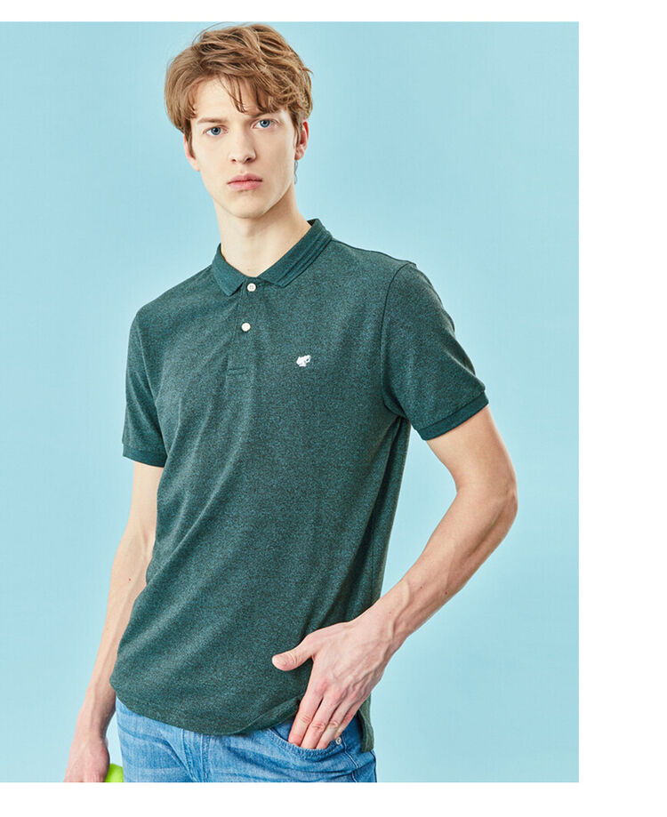 佐丹奴短袖polo衫男2020夏季简约小青蛙刺绣弹力棉透气运动t恤