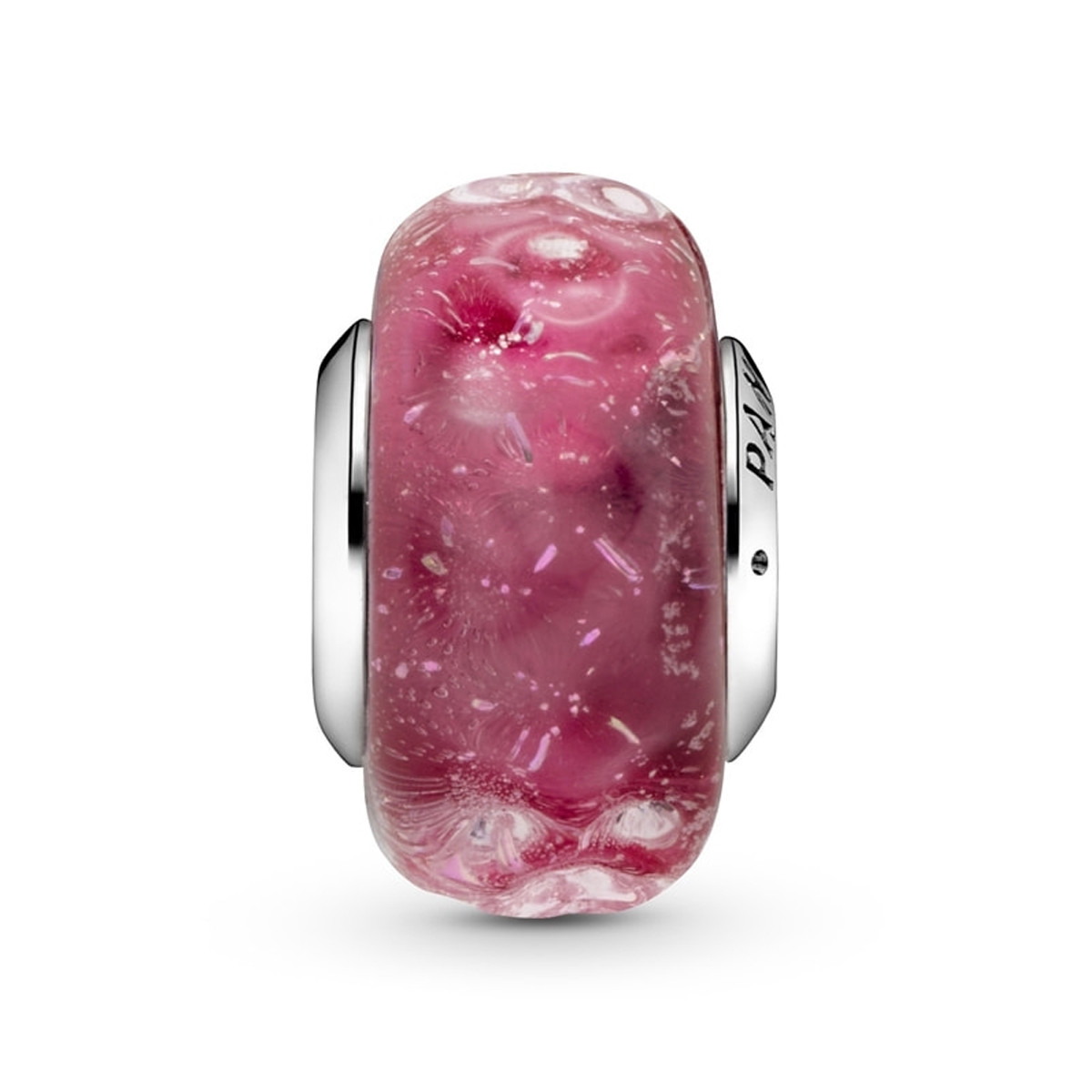 潘多拉pandora 亮粉色波浪形琉璃串饰798872c00