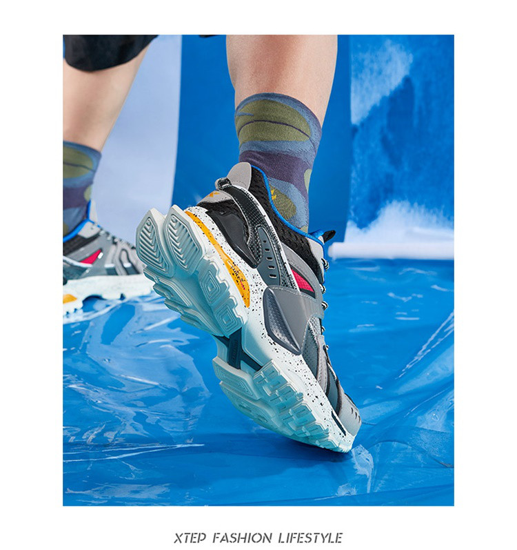 特步xtep 2020新品山海经系列 潮流男款运动休闲鞋