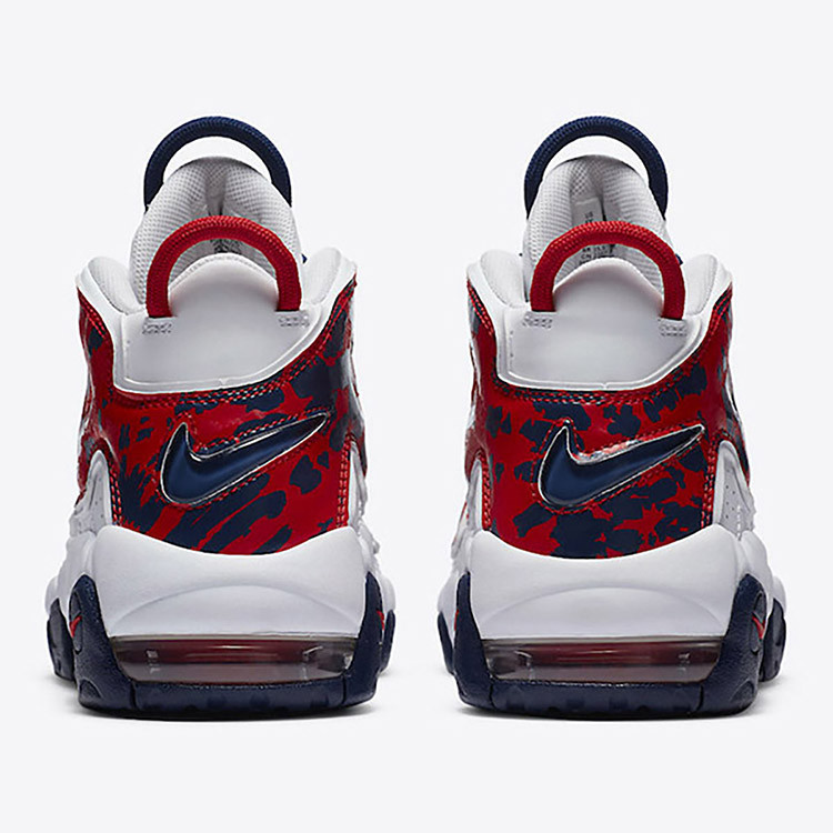 男女大童air more uptempo gs 大air 白红蛇纹奥运皮蓬