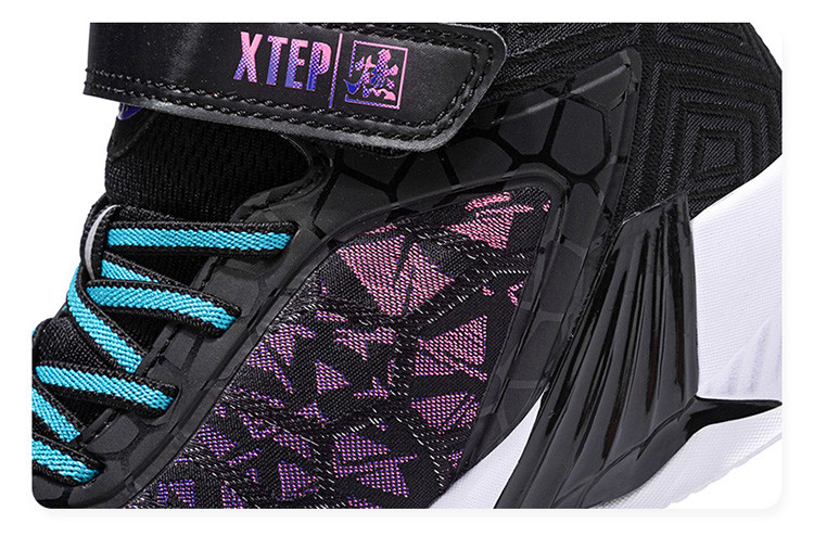 xtep潮流革面篮球鞋 男童中大童舒适篮球鞋