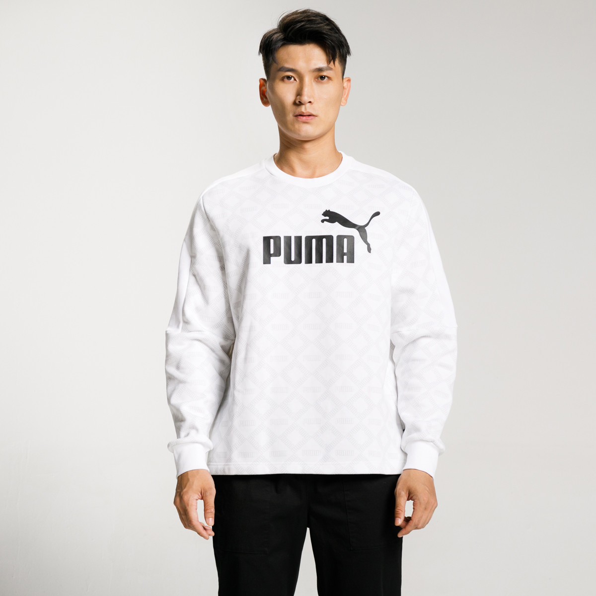 20点开始puma彪马58179602男款时尚logo印花男式卫衣