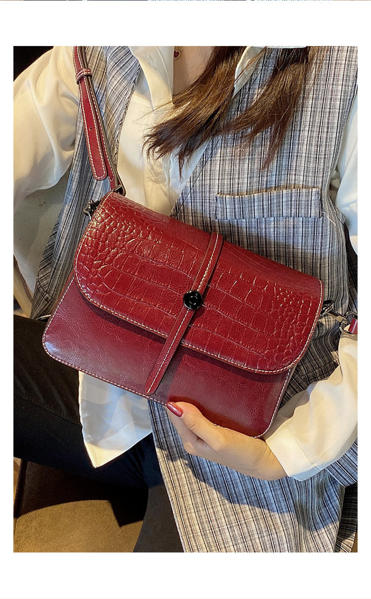 【元旦礼物】新品时尚牛皮经典小方包单肩包女包包女斜挎包