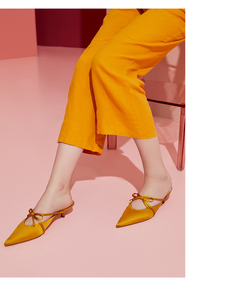 女鞋beach muse2021新款尖头蝴蝶结时尚拖鞋凉鞋女