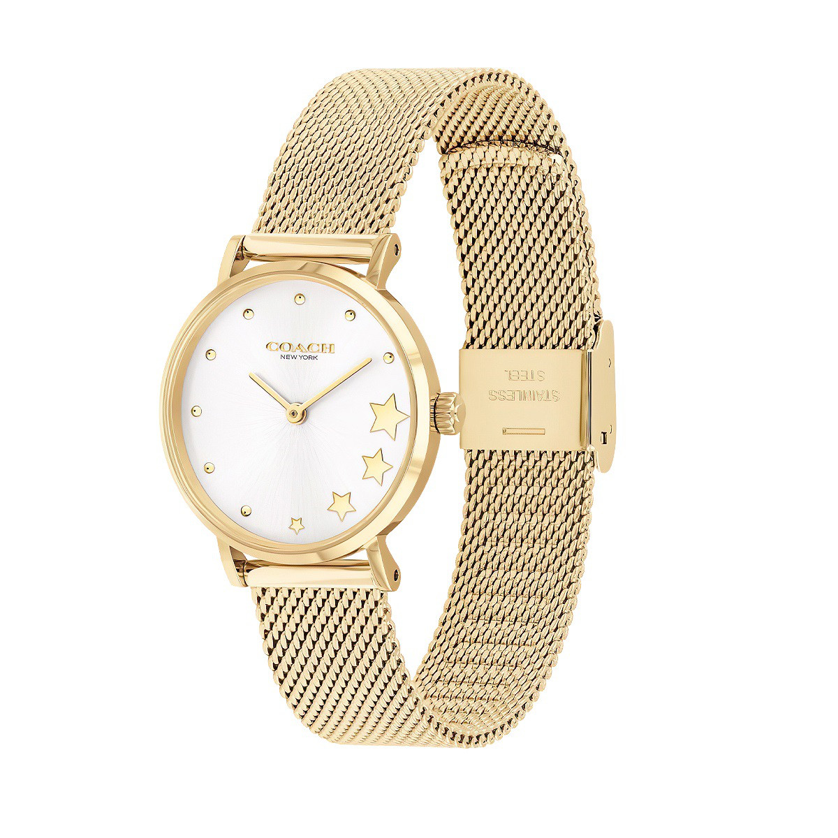 perry星辰大海米兰编织钢带手表女表