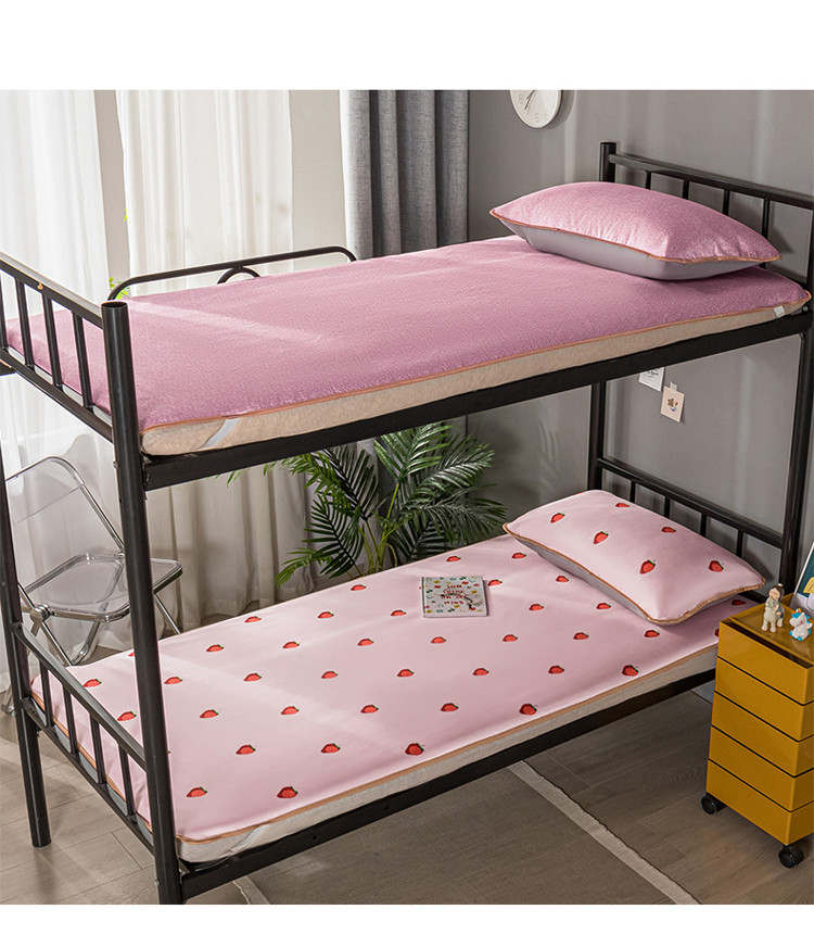 学生床冰丝凉席枕套席子两三件套宿舍通用空调席凉感席子单双人