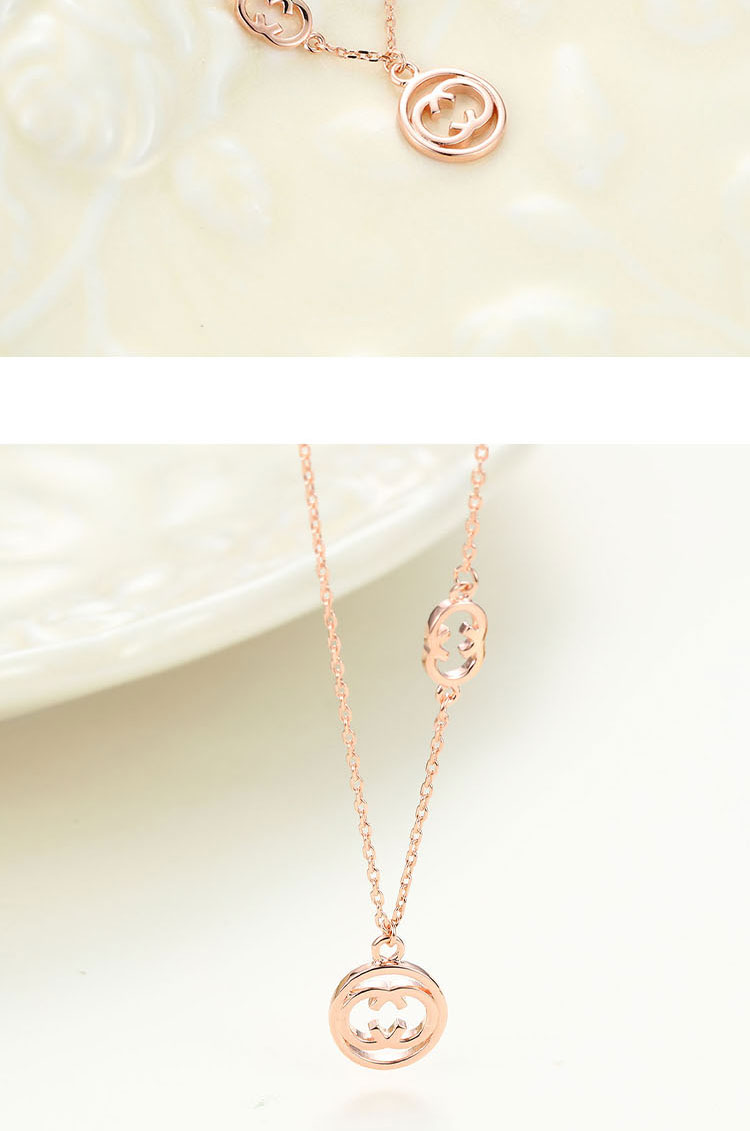 酷奇项链女纯银锁骨链轻奢小众气质设计感高级感颈链【节日礼物】