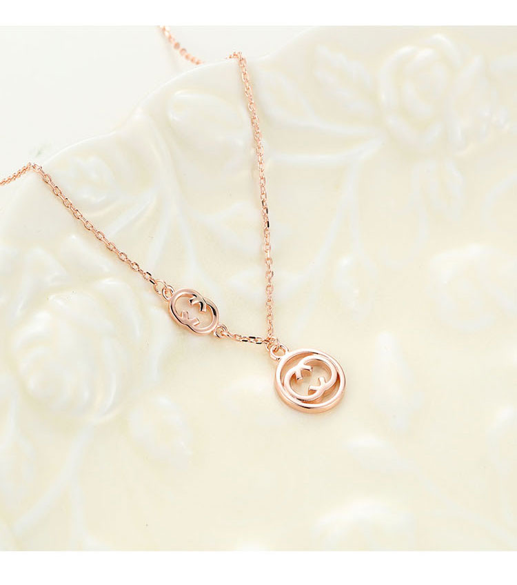 酷奇项链女纯银锁骨链轻奢小众气质设计感高级感颈链【节日礼物】