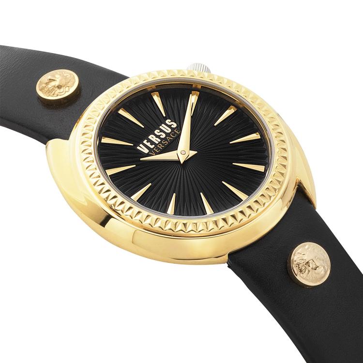 versus versace 范思哲副线时尚品牌女表皮带石英表 in black