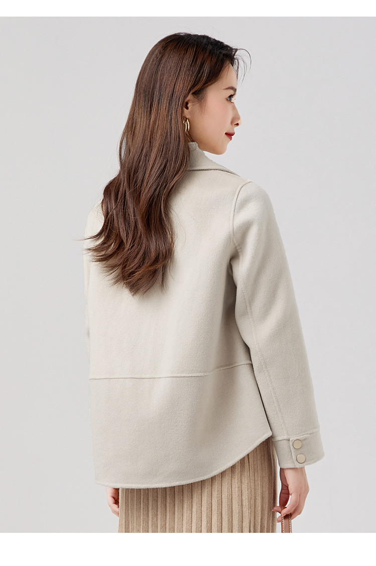 【100%绵羊毛】素引系列2021冬季新款单排扣羊毛女式大衣