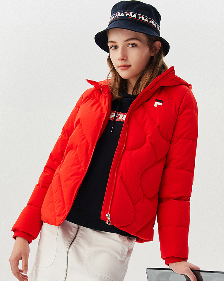 女装休闲时尚羽绒服时尚百搭外套女连帽拉链保暖舒适羽绒服女