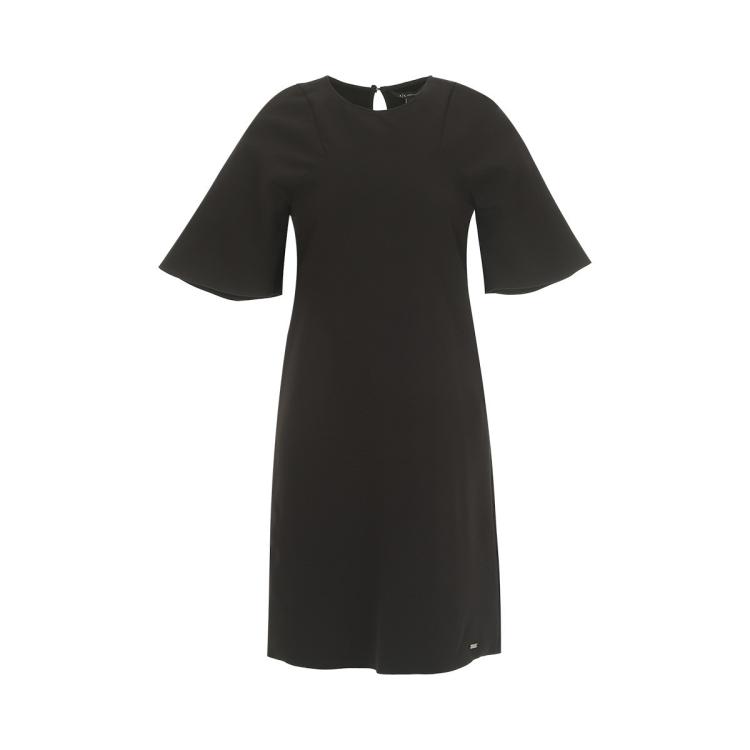 Armani Exchange 女士日常宽松轻薄透气别致有气质连衣裙 In Black