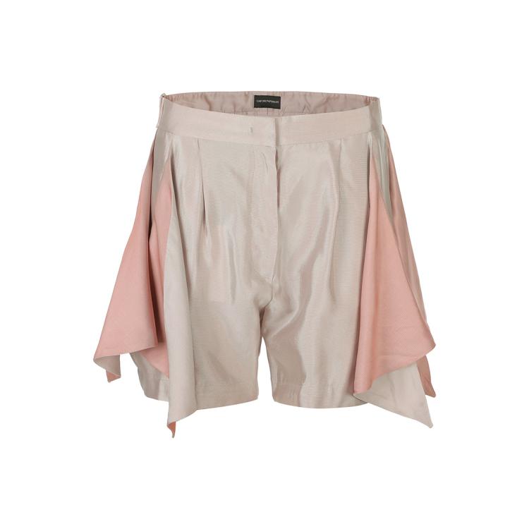 Emporio Armani 女士温柔气质小众设计感短裤 In Neutral