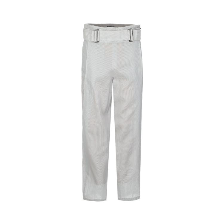 Emporio Armani 女士高级气质设计感通勤大众休闲裤 In Gray