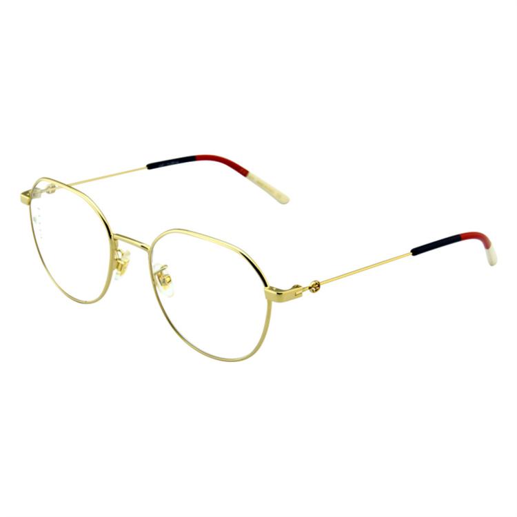 Gucci 古驰光学镜架男女款时尚方框金属眼镜框gg0684o In Gold