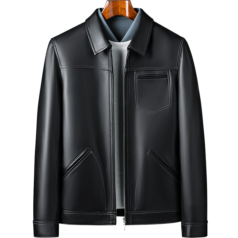 ˫��������Ƥ��ʿ���촿ɫ���мп�������Ƥ ������ 468Ԫ�����ѻع����438Ԫ��