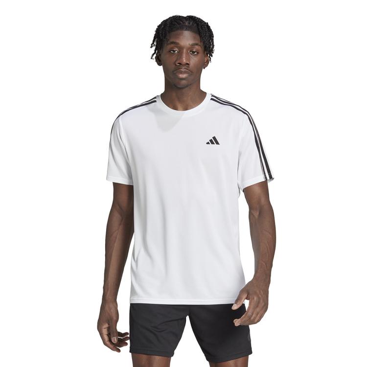 Adidas Originals Tr-es Base 3s T男式舒适耐磨运动休闲短袖t恤 In White