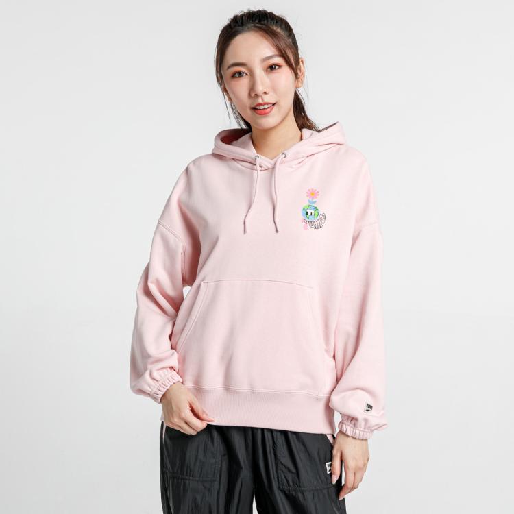 Puma 彪马 纯棉毛圈恒温连帽卫衣女秋冬套头休闲运动女装上衣 In Pink