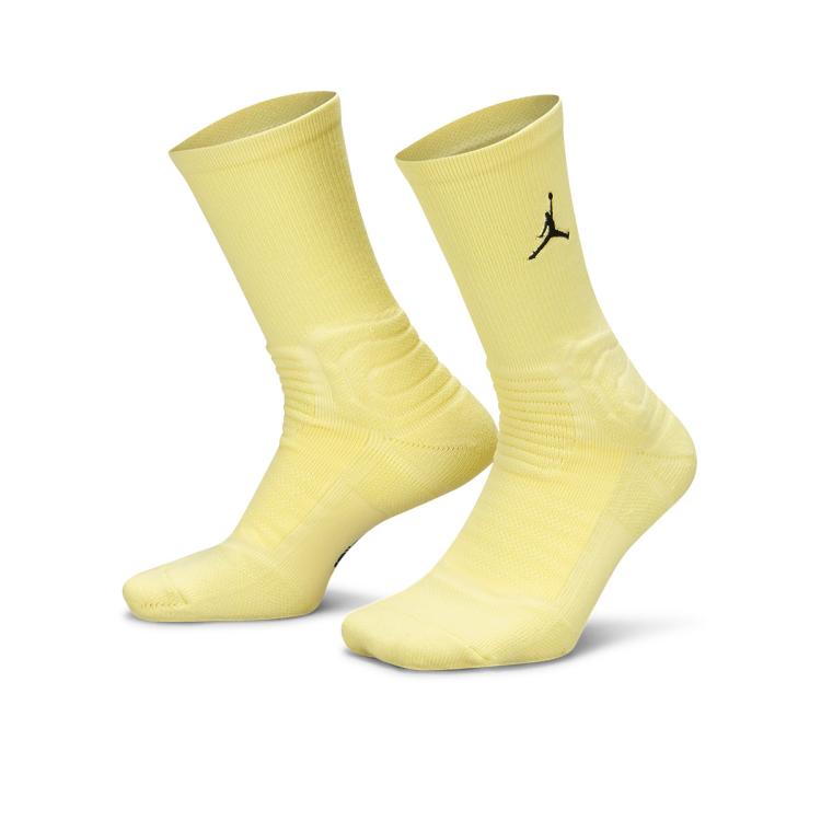 Jordan 速干运动透气休闲 中性中筒袜 In Yellow