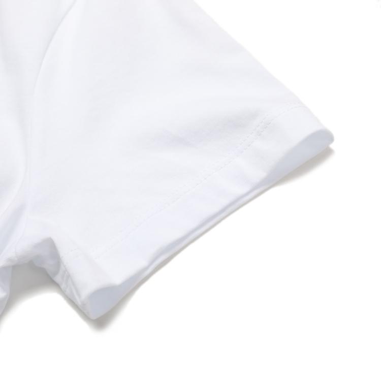 Armani Exchange 女士纯棉字母短袖圆领休闲t恤 In White