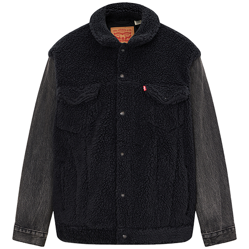 LEVI'S Levi's李维斯男士仿羊羔绒牛仔外套牛仔拼接潮流时尚 269元