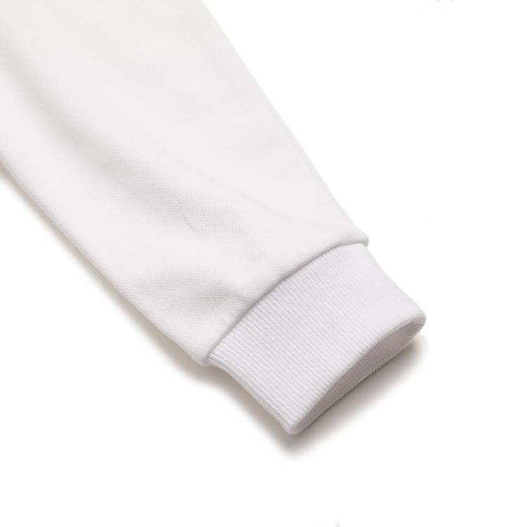 Armani Exchange 女士新潮极简胶印logo拼料连帽外套（帽子不可拆） In White