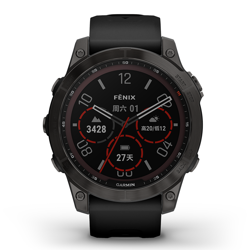 GARMIN ����Ʒ��Fenix7̫���ܵ�ɽ��ѩ�ܲ�����GPS�����˶��ֱ� 2969Ԫ