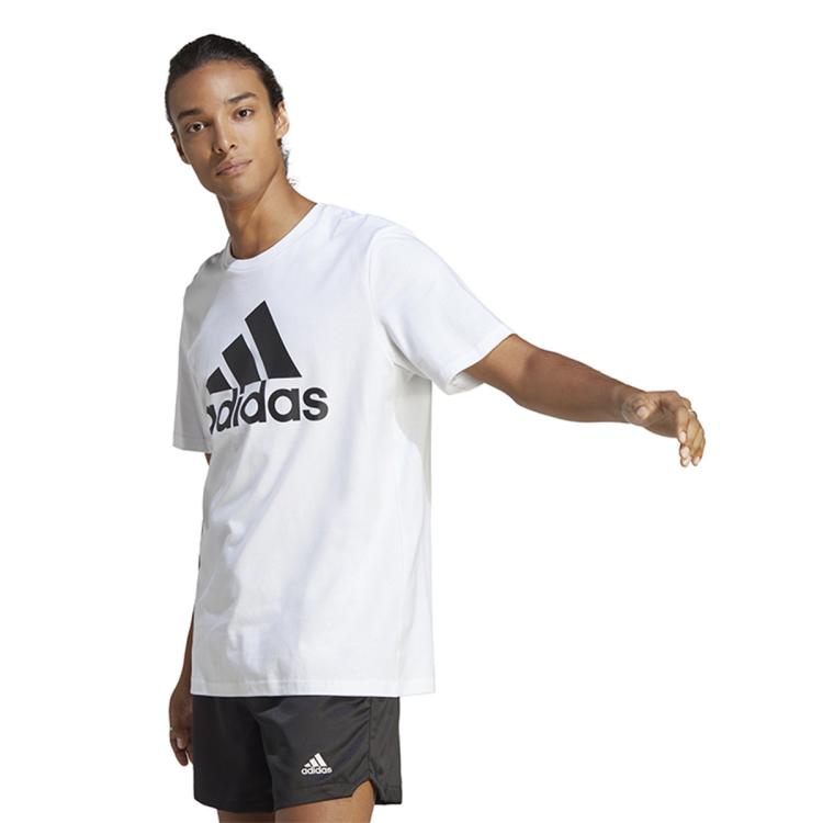 Adidas Originals M Bl Sj T男士舒适耐磨运动休闲短袖t恤 In White