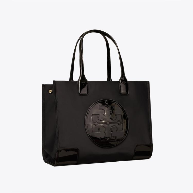 Tory Burch Ella Mini Nylon Tote In Black