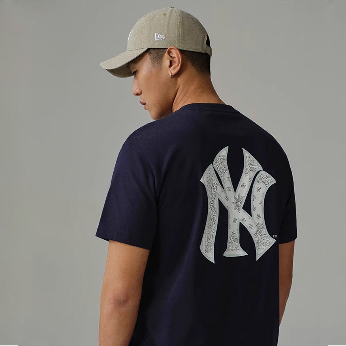 2024夏季MLB腰果花设计NY/LA男女款潮流百搭短袖T恤