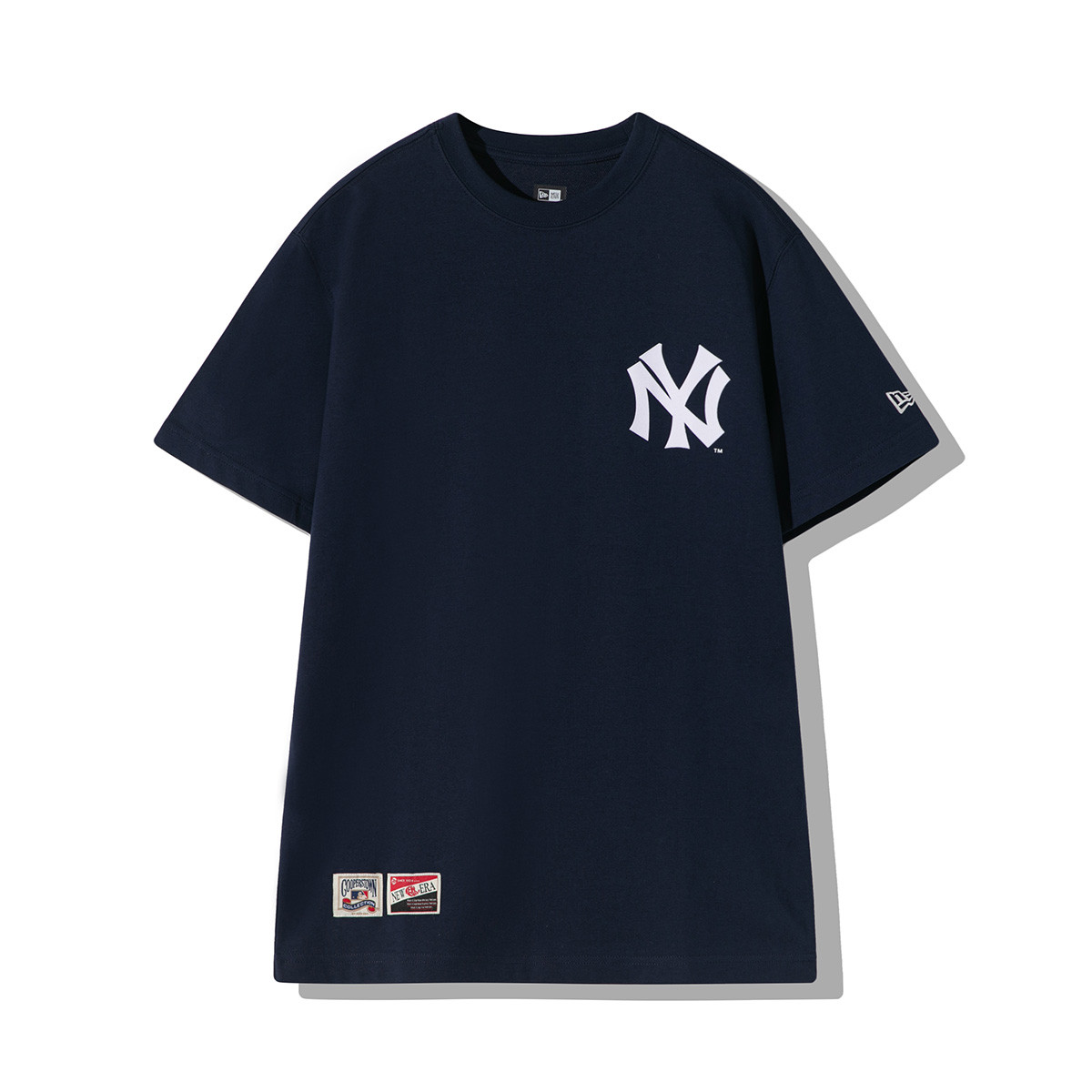 2024新款NY贴布标短袖T恤男女情侣MLB宽松百搭t恤潮