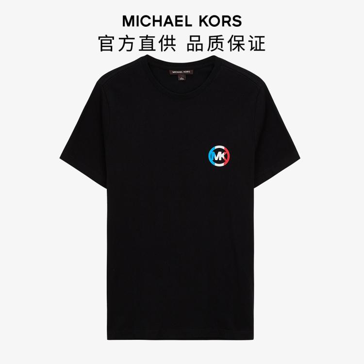 Michael Kors 【专柜同款】mk/圆领 Logo T恤 In Black