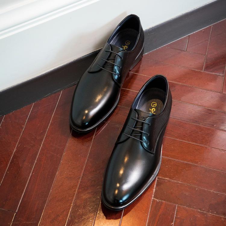 金利来 镇店爆款 牛皮德比鞋男商务休闲鞋英伦正装鞋压花纹婚庆男士皮鞋