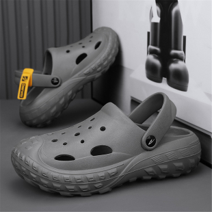 【夏款】软弹时尚洞洞鞋男厚底踩屎感运动拖鞋舒适轻便两穿凉拖男