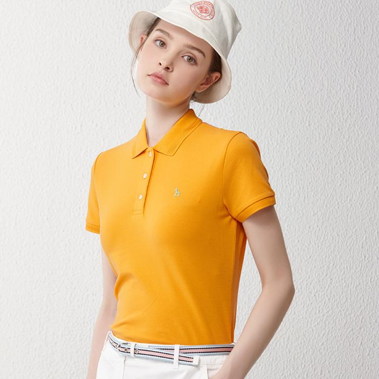 【lconicT】素色短袖标志性Polo衫女抗紫外线夏季T恤