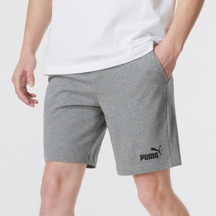 Puma 男裤2024款短裤休闲舒适健身训练跑步运动裤 In Gray