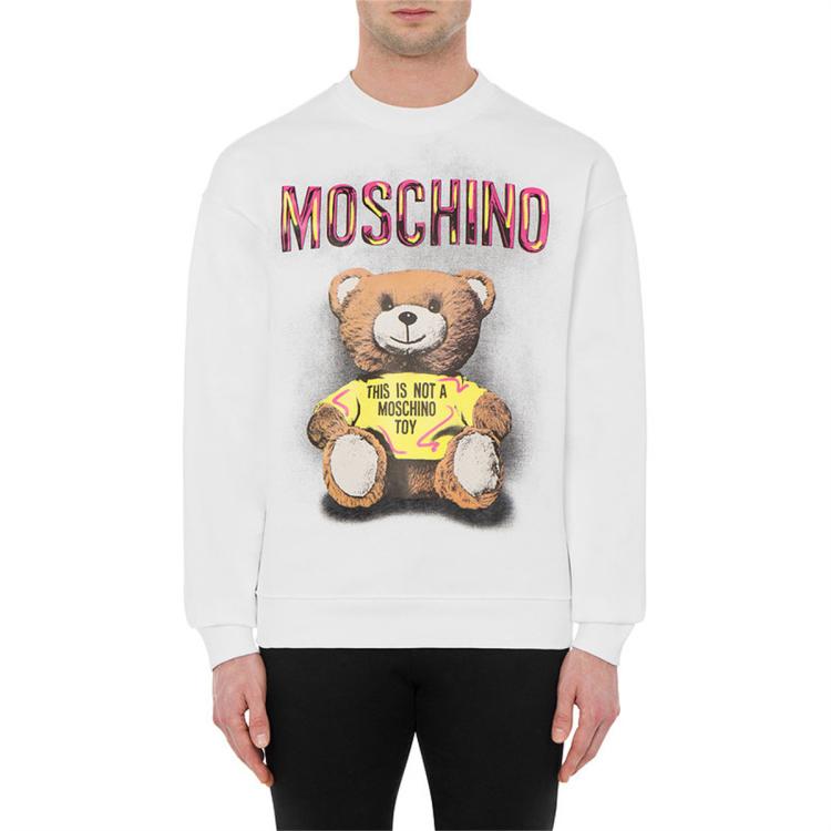 /莫斯奇诺 男士Moschino Teddy Bear棉质绒衫