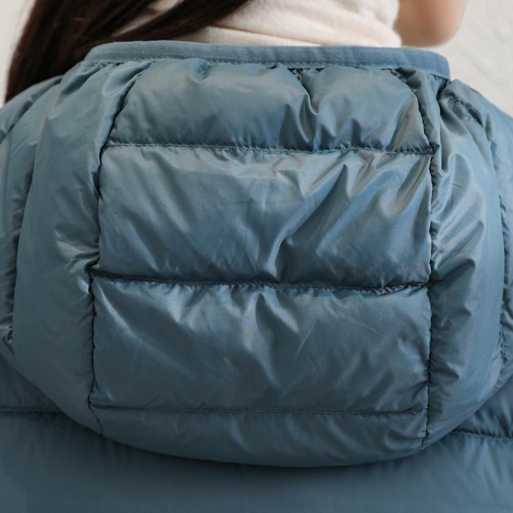 鸭鸭 【经典爆款】抗寒春秋保暖轻薄时尚纯色连帽女士羽绒服女