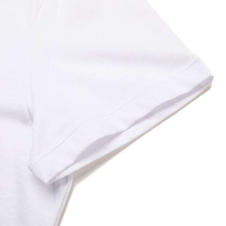 Armani Exchange 女士全棉短袖简约舒适字母圆领t恤 In White