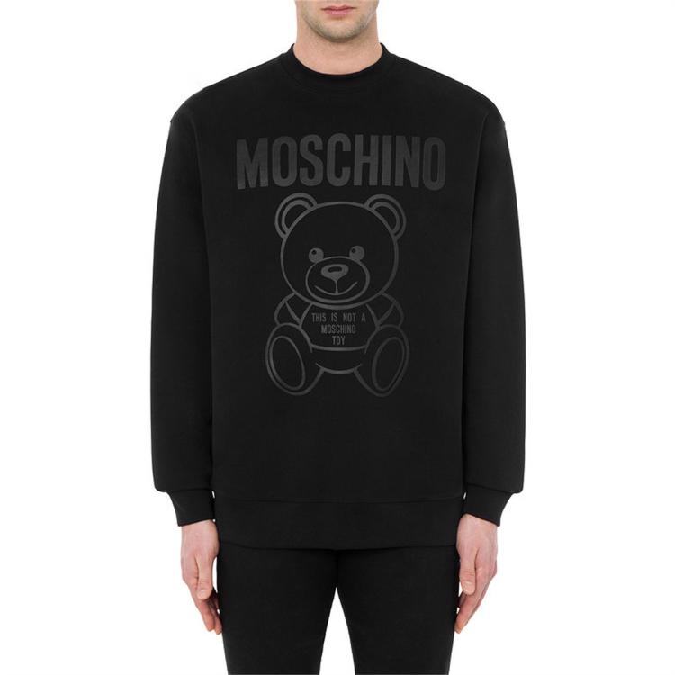Moschino /莫斯奇诺 男士泰迪熊棉质绒衫卫衣 In Black