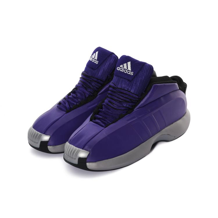 Adidas Originals Adidas Crazy 1男子舒适运动休闲篮球鞋厚底时尚运动鞋 In Purple