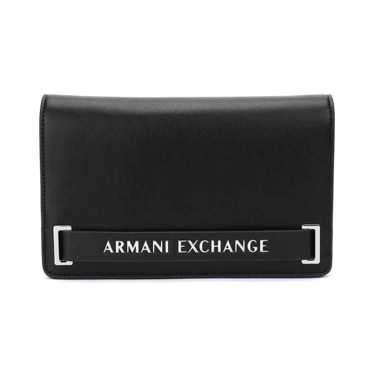 Armani Exchange 女士皮质字母logo高级感斜挎单肩包